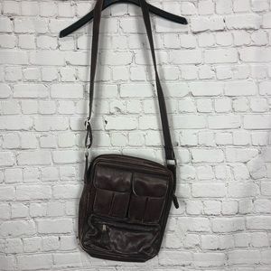 Frye Distressed Leather Brown Crossbody